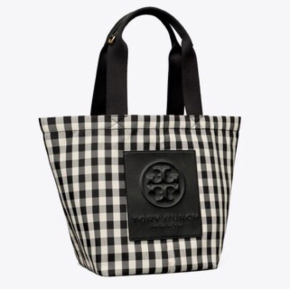 Tory Burch Piper Gringham Tote - Picture 1 of 7